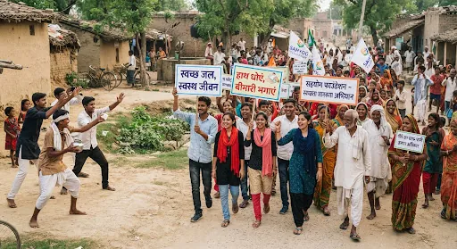 पर्यावरण व जल संरक्षण जागरूकता पदयात्रा