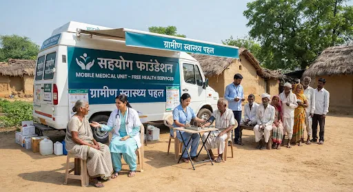 साप्ताहिक चलंत चिकित्सा सेवा व निःशुल्क स्वास्थ्य जाँच शिविर